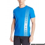 Hugo Boss BOSS Men's UPF 50+ Vertical Logo Swim Shirt Open Blue B01MRZP5VA